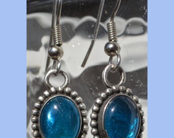 Neon Apatite Sterling Silver Earrings