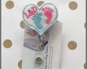 labor and delivery Retractable reel badge- obgyn gift- obgyn reel badge- delivery nurse badge-nicu nurse badge-labor and delivery nurse gift