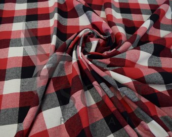 Cotton Flannel Plaid 19 Tartan Fabric by the Yard
