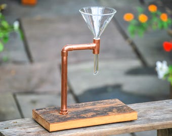 Coffee Pour Over - Barnwood Single, Reclaimed Wood