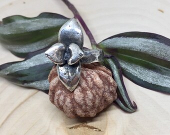 Large Sterling Silver Succulent Ring