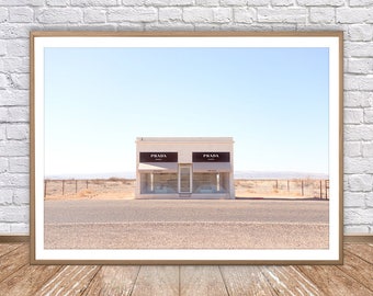 Marfa Texas Prada Marfa Prada Poster Prada Marfa Print Digital Prints Prada Marfa Art Fashion Wall Art Boho Decor Large Print Prada Wall Art