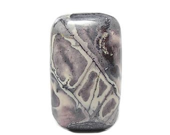 Porcelain Jasper Purple and cream White Semiprecious Stone Gem Cabochon, Polished Jasper gemstone, DIY Jewelry