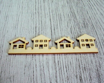 Little house 1080 a cut out of wood for your creation