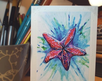Pretty Little Starfish Greeting Card
