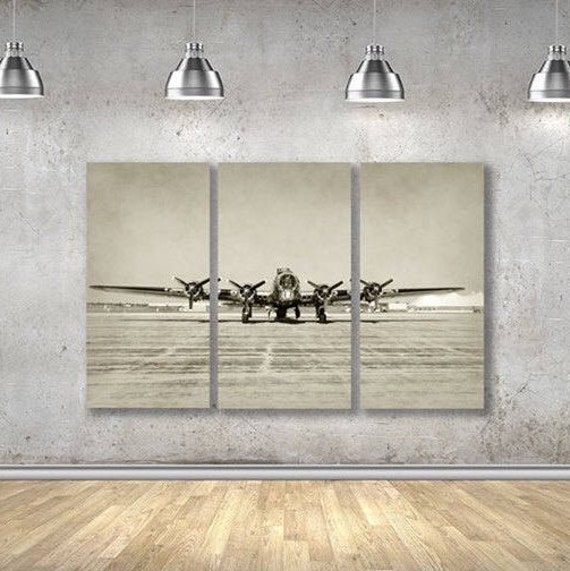Vintage Airplane Wall Decor Airplane Wall Decor Large Wall
