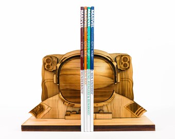 Astronaut Bookends, Book Ends, Customize-able flag