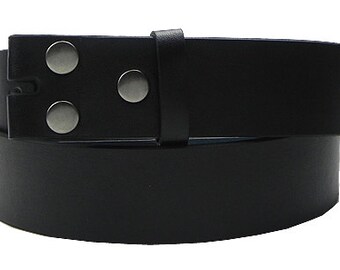 12-Pack Black Leather Belt Straps