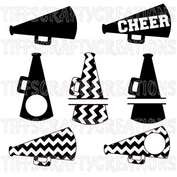 Download Cheer svg files, megaphone, megaphone frame svg ...