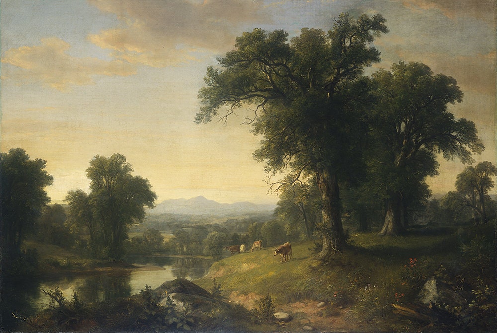 Old Masters Asher Brown Durand A Pastoral Scene American