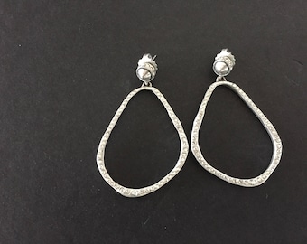Crystal Hoop Earrings, Hoop Earrings, Bridal Earrings