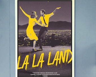 La La Land Alternative Movie Poster // Retro 50s-Inspired La La Land Print // La La Land Movie Wall Art // Gifts for Her + Gifts for Him