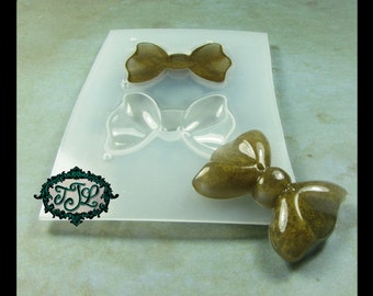 resin MOLD Kawaii Medium BOW x2 also for polymer clay, pmc, plaster, soaps, and candles