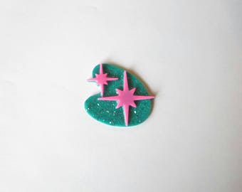 Atomic Starburst Brooch
