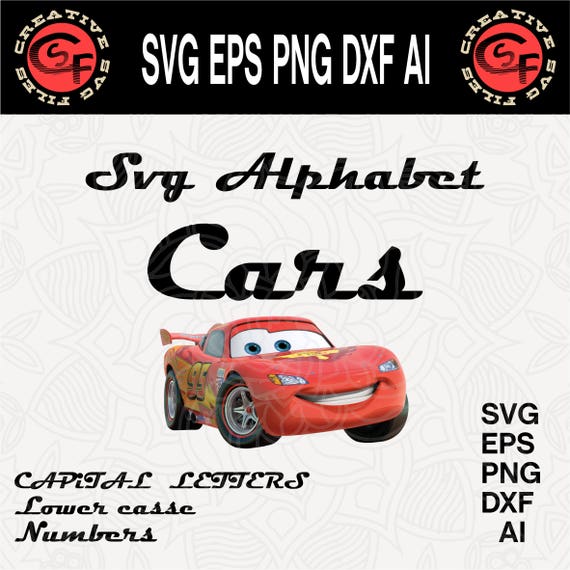 Cars alphabet svg Svg alphabet Cricut font svg Cars Font