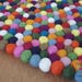 Felt Ball Rugs 20 cm - 250 cm Multicolored 15 Colors (Free Shipping)