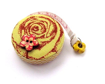 Tape Measure Yellow Flowers Retractable Measuring Tape