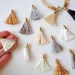 Mini Tassel Charms, 2pcs, Jewelry Making Tassels, Mini Tassels, Handmade Tassels
