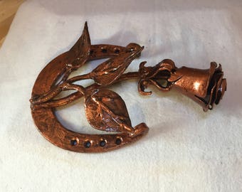 Horseshoe, seventh year anniversary gift for her, copper anniversary gift for her, engagement gift for her,gift for a couple,lucky horseshoe