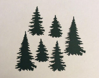 Evergreen Trees Diecuts - 2 Sets