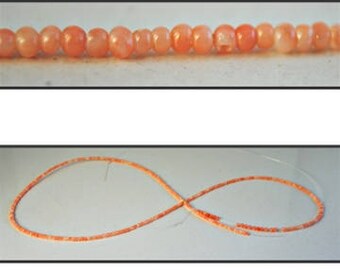 1 strand 2mm Genuine Coral Beads (aprox. 345 / Beads)