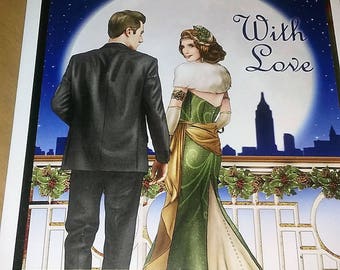 Art Deco Christmas Card