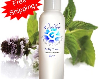 Milky Toner - Red Marks, Reduce Enlarged Pore Size , pH Balanced, Vegan with Natural and Organic Ingredients - International Shipping