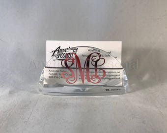 Personalized Gift, Monogram Gift, Business Card Holder, Personalized Desk, Monogrammed Desk, Business Gift, Professional Gift, Office Gift