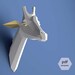 Paper giraffe trophy, Giraffe head, Download, Paper craft animal, Faux taxidermy head, 3D model papercraft, DIY lowpoly, DIY paper sculpture