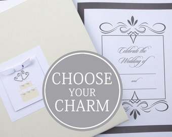 Wedding Memory Book | Wedding Photo Book | Bride Keepsake Memory Photo Book Album | Wedding Cake Charm
