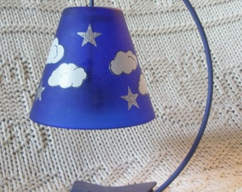Darling Vintage Stars + Clouds Candle Holder