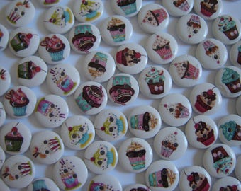 MATCHING CUPCAKE buttons 10 / / 15mm