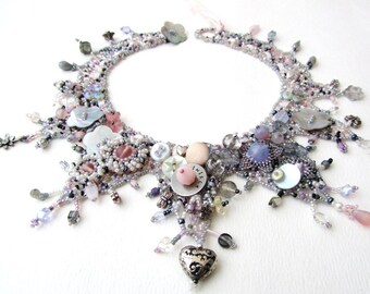 Beadweaving Tutorial No. 18 - Marie Antoinette Collar, DIY Beading Pattern, Statement Necklace Design