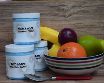 Fruit Loops Whipped Soap With Goat's Milk Approx 8 oz