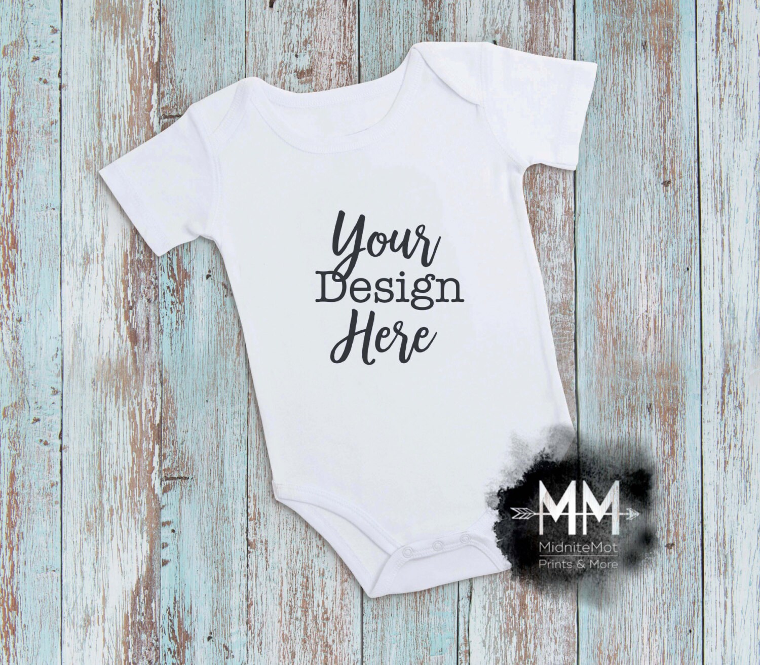 Download Baby Bodysuit Mockup Apparel Display White Bodysuit Flat