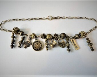 ALICE IN WONDERLAND Steampunk Boot Jewelry Bracelet Anklet