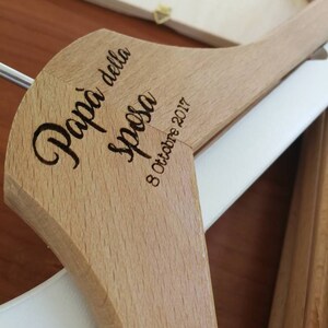 Cintres De Mariage Personnalisés Pour Robe De Mariée - Lot De 2 Avec Noms Et Date Gravés