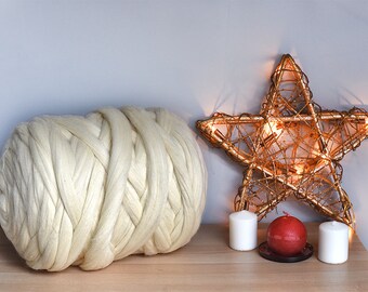 2.2lbs 1kg Merino Wool 21 Micron Giant Bulky Yarn In Natural White Color Nuno Needle Felting 100% Natural Eco-Friendly Roving Spinning Fiber