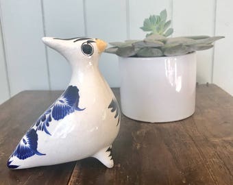 Vintage Mexican Clay Bird/ Mexican Folk Art