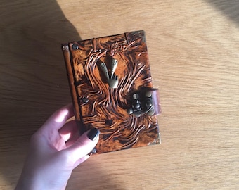 Steampunk Journal, Leather Journal, Travel Journal, Leather Notebook, Leather Sketchbook, Diary