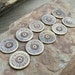 Bullet Slices- Remington 12 Gauge Shotgun , Antique Brass (lot of 10)