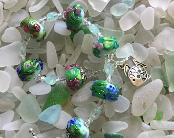 Bracelet #2 Lampwork Bracelet Artisan Beads Lampwork Beads