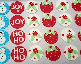 Christmas Cupcake Toppers
