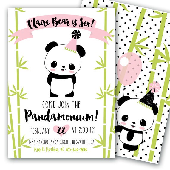 Invitaciones De Osita Panda Para Editar Gratis Mega Idea