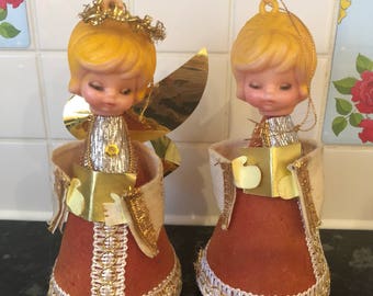Vintage Kitschmas Angel Choir Girl Decorations