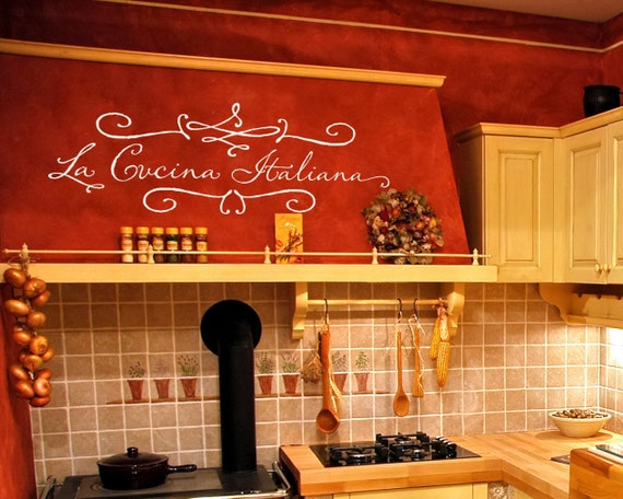 Kitchen Wall Decal La Cucina Italiana The Italian Kitchen Wall Decal La Cucina Italiana The Italian