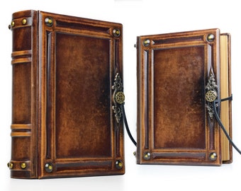 8" x 10" - Large Leather Journal - 600 pages - unique journal, special gift, brown leather journal, unique notebook