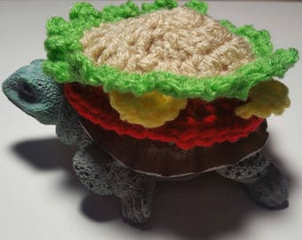 Cheeseburger Costume for Turtles/ Tortoises (Please Provide Measurements)