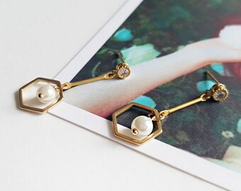 Gold Drop earrings
