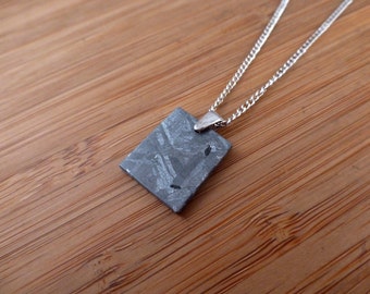 Henbury Iron Meteorite Sterling Silver Pendant / Necklace.